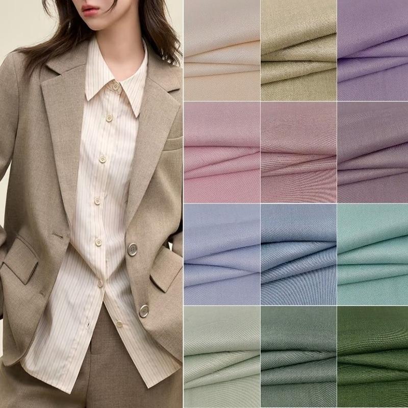 100/200/300cm Hochwertige knitterarme Anzugstoffe für Handarbeiten DIY Nähen Hosen mit weitem Bein Kleid Rock Drapierung Bekleidungsstoff