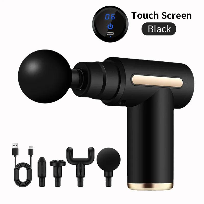 New Portable Fascia Massage Gun Deep Tissue Mini Neck Foot Massage Gun Lightweight Adjustable Speed Whole Body Massage Equipment