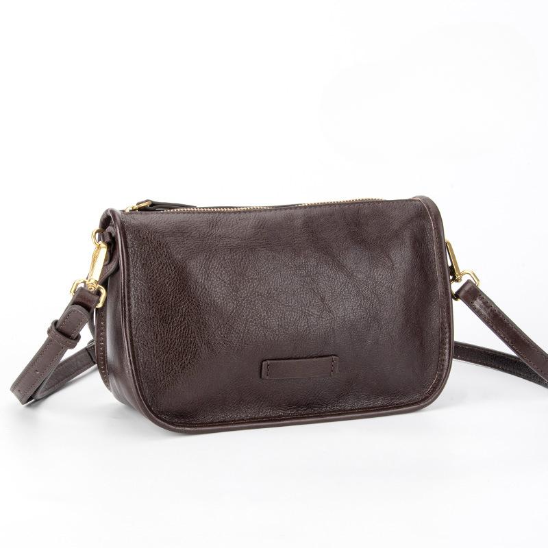 Leather Underarm Bag, Niche Top-tier Leather Hand Bag, Shoulder Bag, High-end Trendy Crossbody Bag