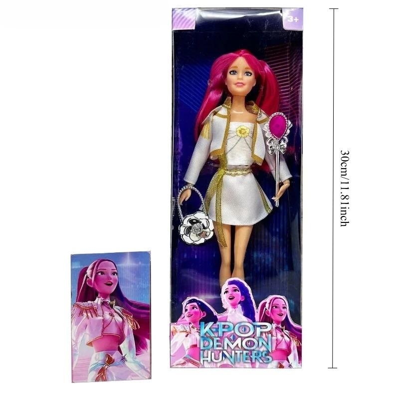 *Set mit Titelsong* Bunte Actionfiguren mit Lichtern für Fans und K-Pop-Dämonenjäger – Live-Action-Figurenspielzeug