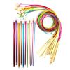 23 Pcs Tunisian Crochet Hook with Rope Afghan Crochet Hooks Set 2.0-8.0 mm Knitting Needle for Scarves Carpet Sweater
