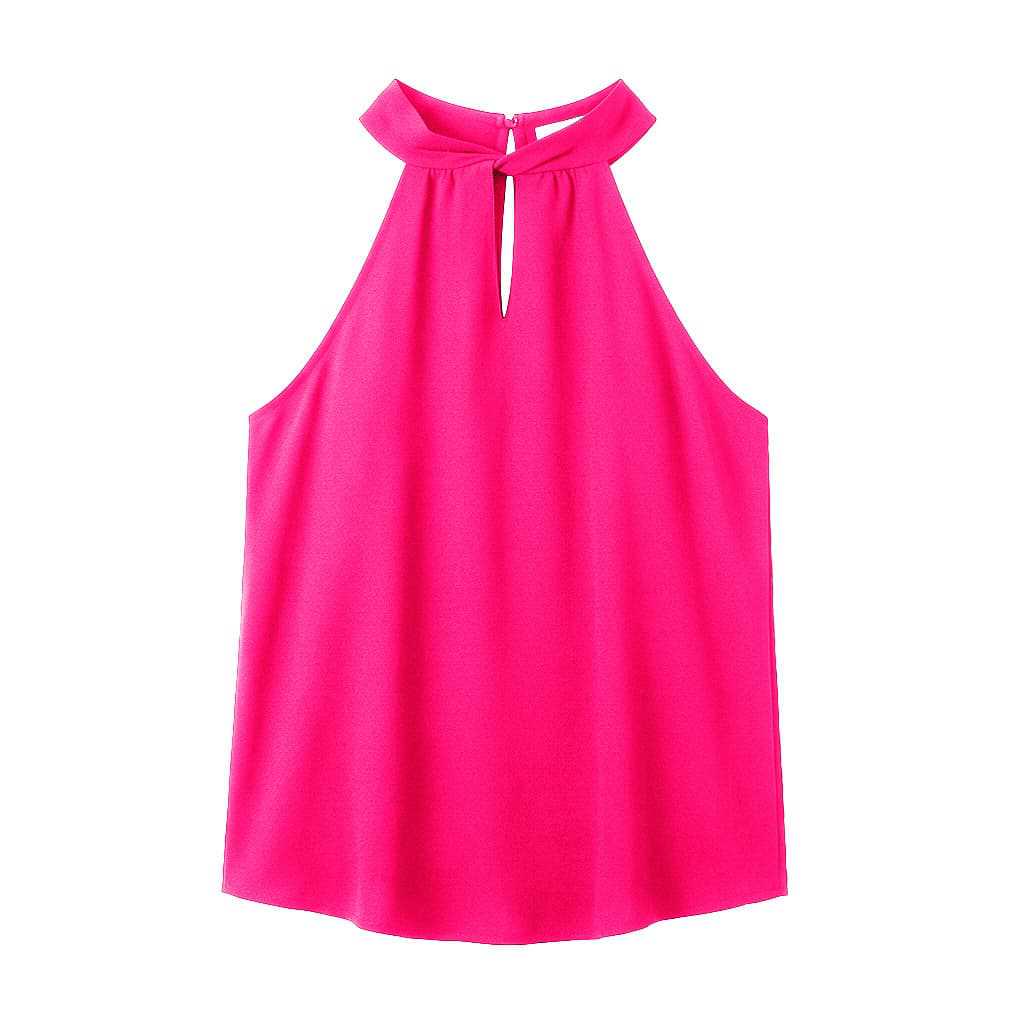 2026 European-American Women's Summer Solid Lace-up Sleeveless Tank Top
