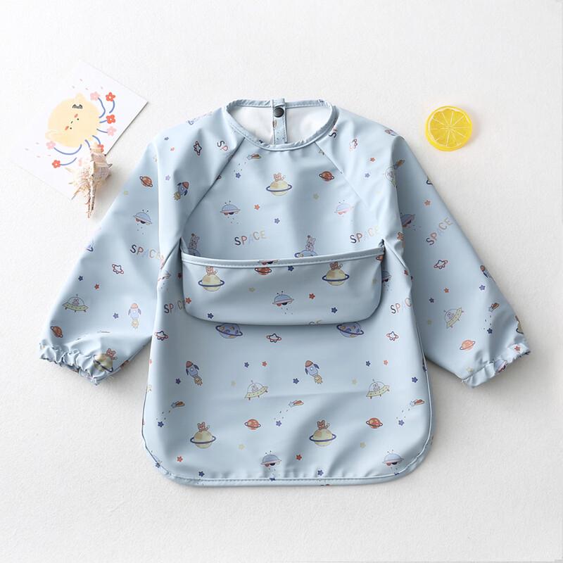 Kids Long Sleeve Waterproof Feeding Bib