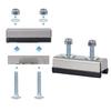 2 PCS Van Roof Rack Mount Kit,Camper Van Motorhome Roof Rail Mounting Brackets For Solar Panel Or Roof Rack