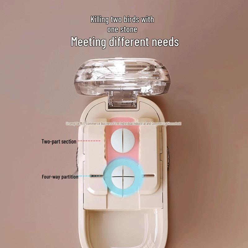 Portable Travel Pill Cutter: Splits Pills Into Halves or Quarters