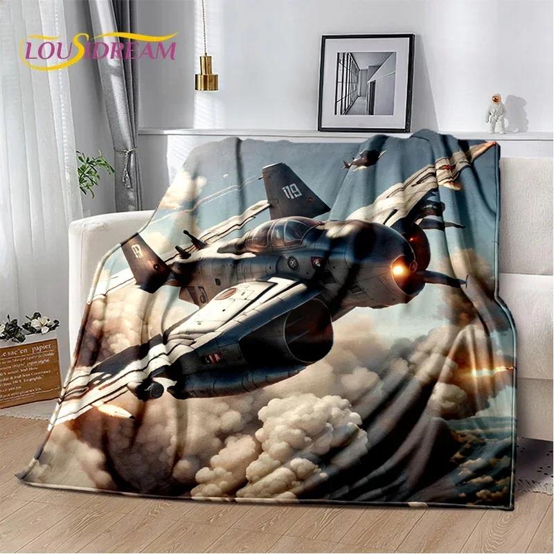 29 Style Space Spitfire Aircraft  Air Force Jet Fighter Cartoon Blanket,Soft Throw Blanket for Home Bedroom Bed Sofa Cover Child