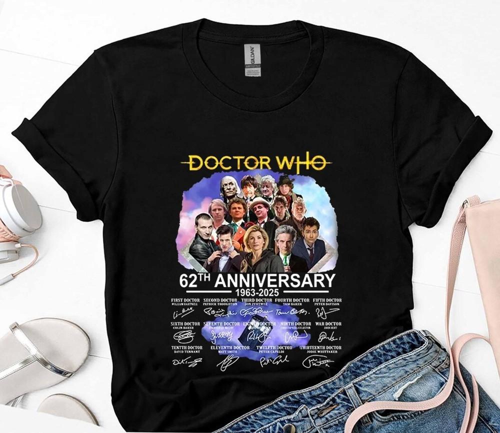 Doctor Who 62th Anniversary 1963-2025 T-Shirt full sizes Unisex T-Shirt S