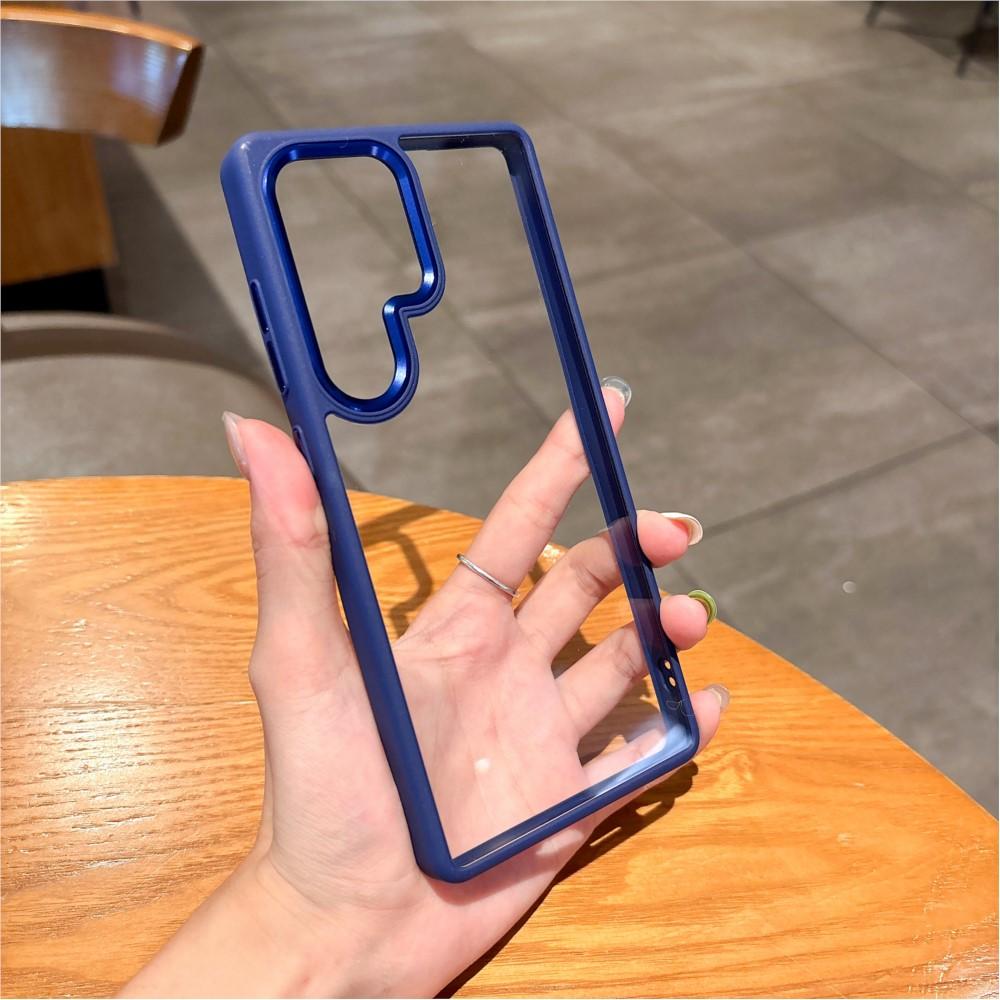 

Luxury Metal Camera Protection Case For For Samsung Galaxy S25 S24 Plus Ultra Shockproof Clear Hybrid Bumper Hard Acrylic Back Cover For S25