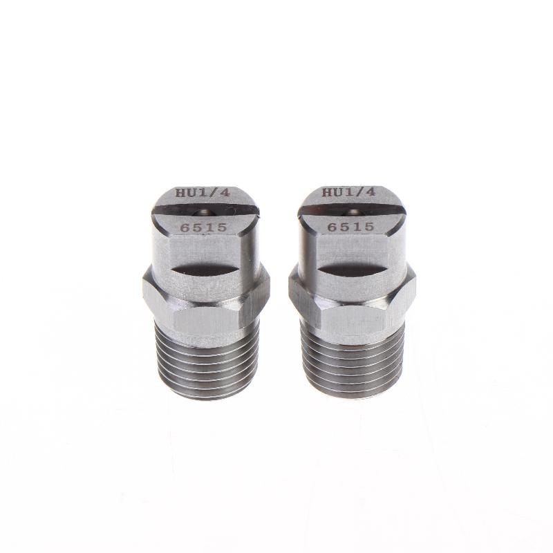 2Pcs Bspt High Pressure Flat Fan Nozzle 65 Degree Hvv Water Spray Nozzle For Cleaning