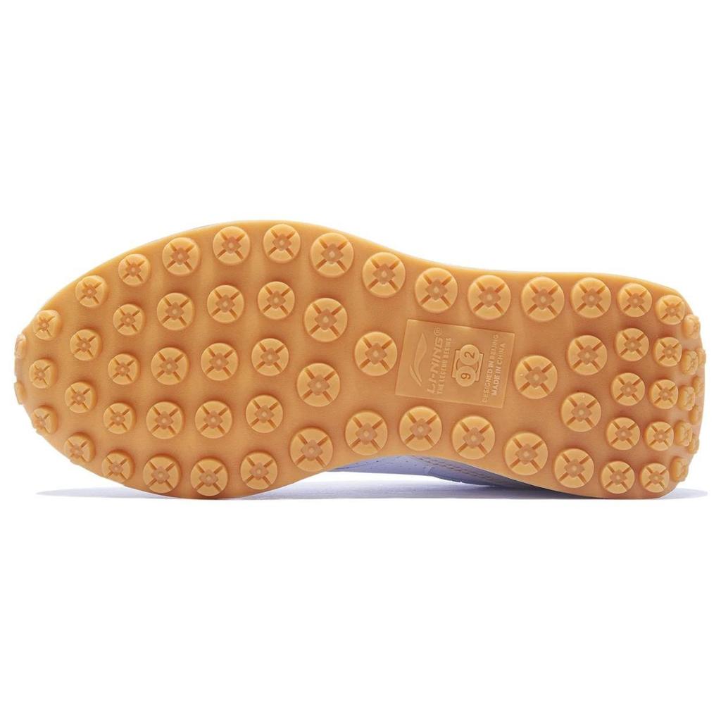 Li Ning Fangyuan Classic Slip Resistant Abrasion Resistant Low top Sports Casual Shoes Women's White Gray Green AGCT048-1