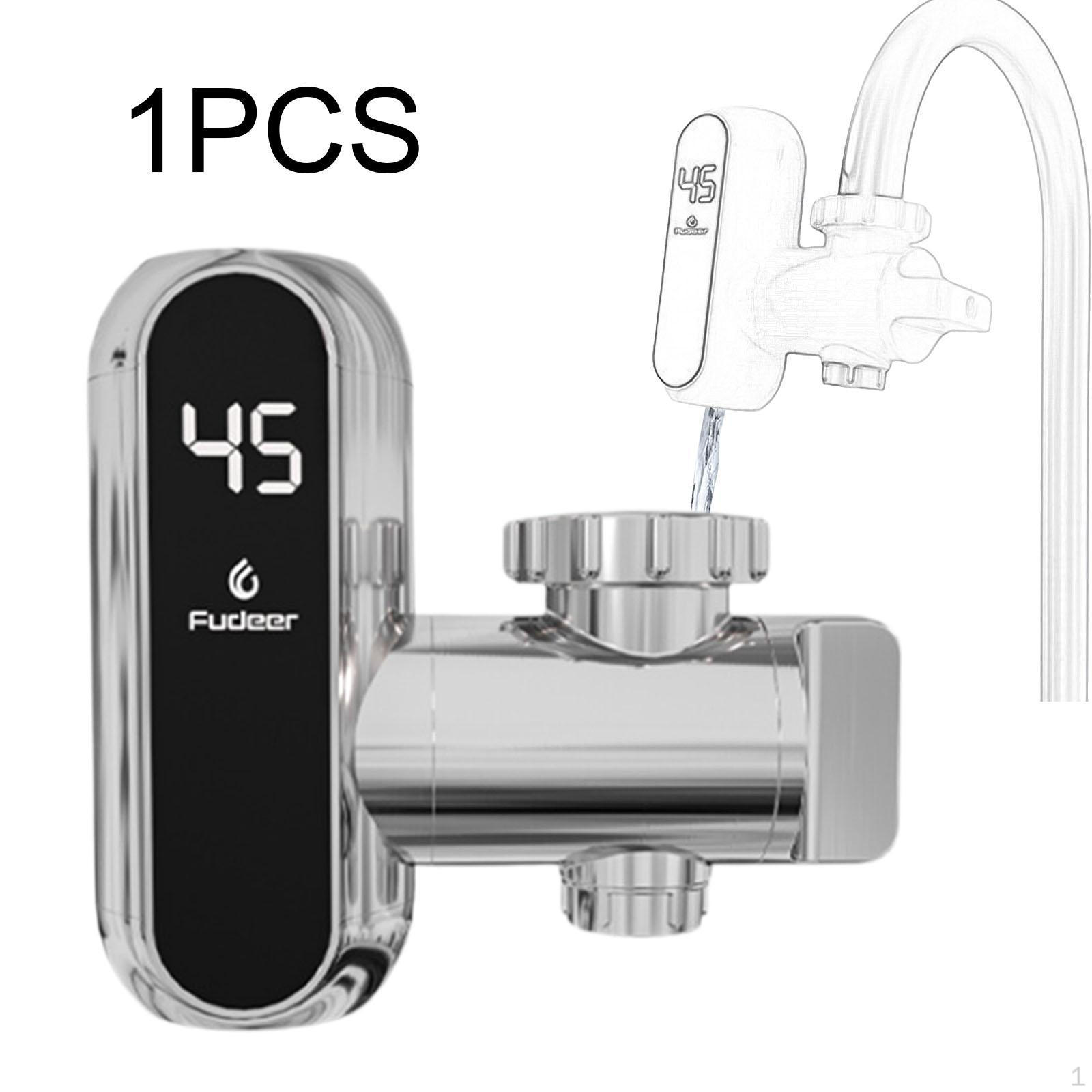 

Проточный нагревательный кран для мгновенного нагрева воды для кофейни, ванной комнаты, автофургона, серебристый silvery