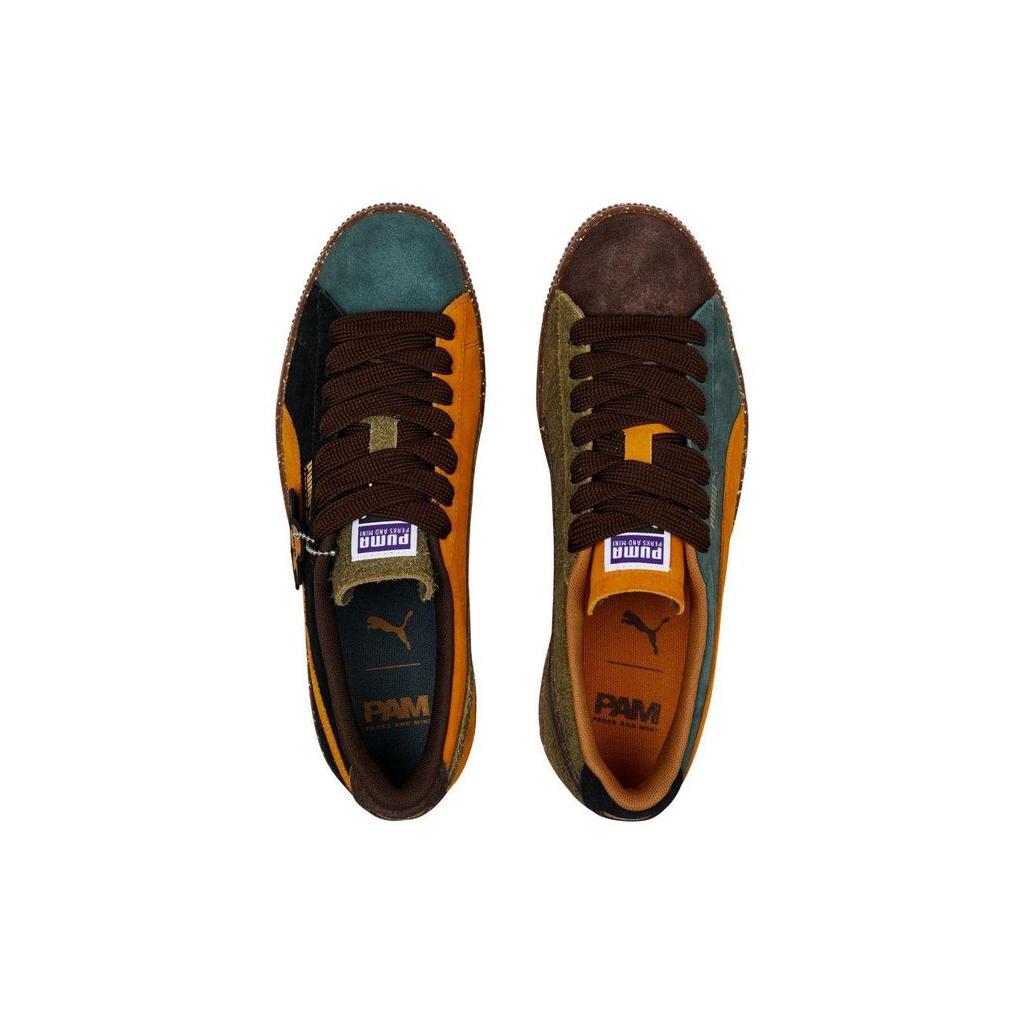 Perks and Mini X Puma Suede Vintage BIO/VERSE Unisex Sneakers Brown Dark-Chocolate Burnt-Olive 387036-01