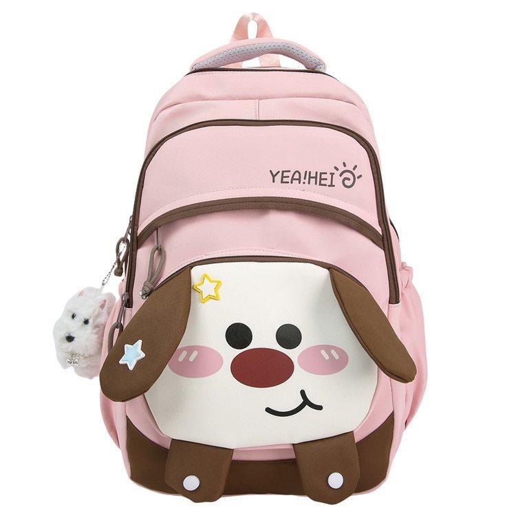 Schoolbag New Girl Casual Cute Cartoon Lightweight Versatile Junior High School Student High School Bag Large Capacity Backpack