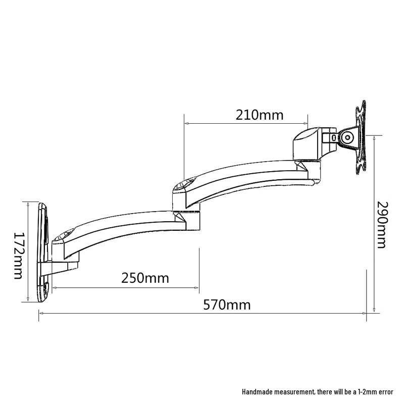 Ollymurs Universal Aluminum Alloy Monitor & Laptop Wall Mount Stand