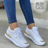 Fashion 2025 Hot Sale Ladies Shoes Lace-up Women's Vulcanize Shoes Fashion Color Matching New Sewing Plus Size Outdoor Casual Shoes