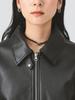 Ray Beams Women's Faux Leather Flight Jacket, Black 1