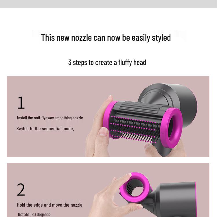 Dyson Hair Dryer Anti-Flyaway Smoothing Nozzle Styling Accessory
