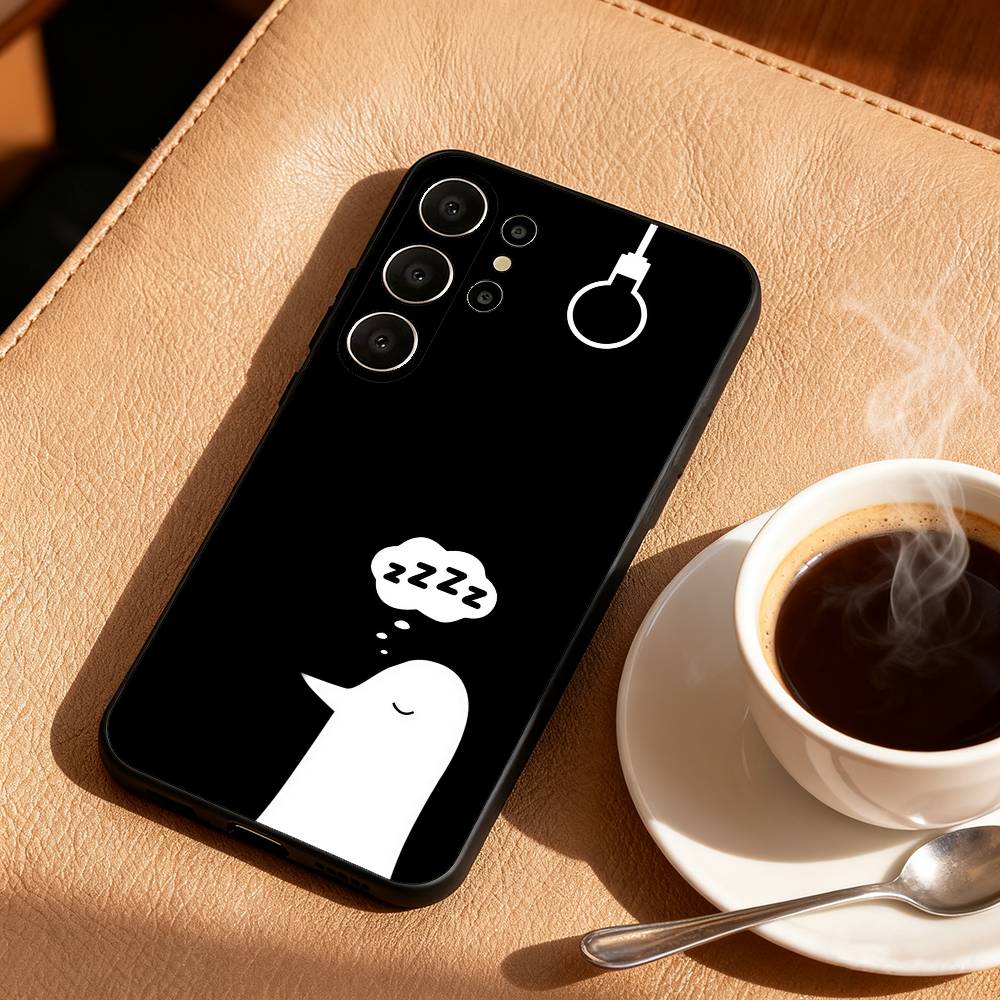 G-Goodnight O-Oyasumi P-Punpun Phone Case For Samsung S26,S25,S24,S21,S22,S23,S30,Ultra,S20,FE,Lite,10,9,Black Cover