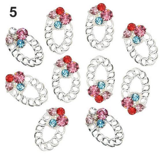 

10шт сплав кристалл ногтей наклейка горный хрусталь советы маникюр наклейки красота DIY