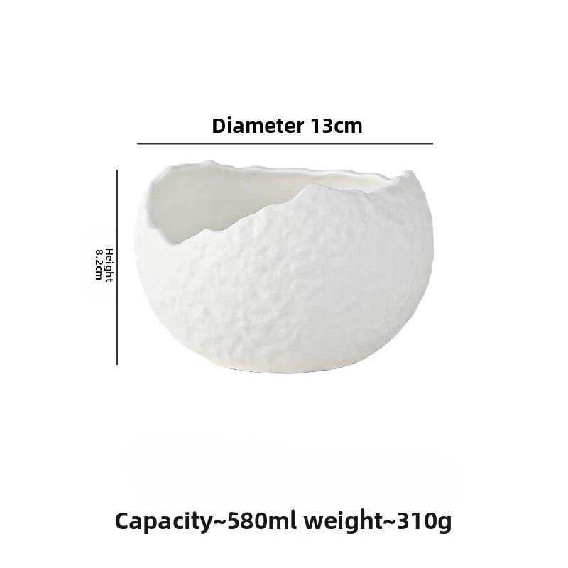 Premium Ceramic Soup Bowls Dessert Bowls Yogurt Bowls Creative Cold Dish Bowls for Hotel Molecular Gastronomy