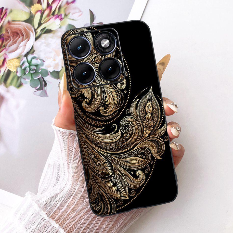 

For Motorola Edge 70 Fusion Cool Dragon Tiger Pattern Phone Case For Motorola Edge70 Fusion 5G XT2605 Black Silicone Soft Bumper Edge 70 Fusion