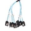 Sas Sata Kabel Mini-Sas Sff-8087 Zu 4 Sata Kabel Mini Sas 4I Sff8087 36P Zu 4 Sata 7P Kabel 12Gbps 1/0.5M Festplattendaten