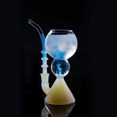 Inmeet Absinthglas/Glasbecher mit Strohhalm/Cocktailglas/Hitzebeständiger Glasbecher aus hochborosilikatglas