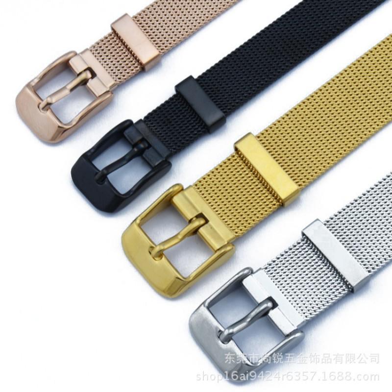 Adjustable Stainless Steel Mesh Bracelet Men Women Titanium Unisex Wristband Durable Hypoallergenic Jewelry