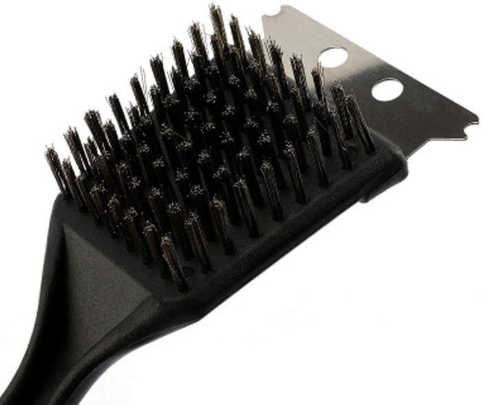 Cleaning Brush for Barbecue - WENDD - 4 Pieces - Stainless Steel - Black