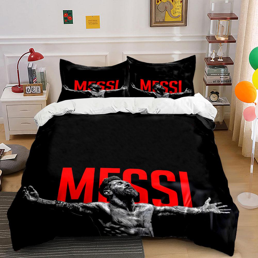 

Red Messi text, portrait. Bedding sets Duvet cover sets Duvet covers Pillowcases(1 * Duvet Cover 2 * Pillowcases, without duvet insert) 135x200cm