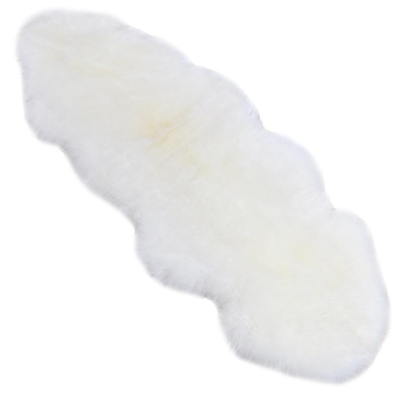 Sheepskin Wool Sofa and Chair Cushion - Irregular Shape for Bedroom, Bay Window, or Floor-to-Ceiling Use