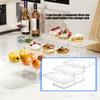 Clear 3 Layer Step Design Serving Tray For Cakes Dessert Display Stable Acrylic Structure Perfect For Celebration Event Home Decors Organizers