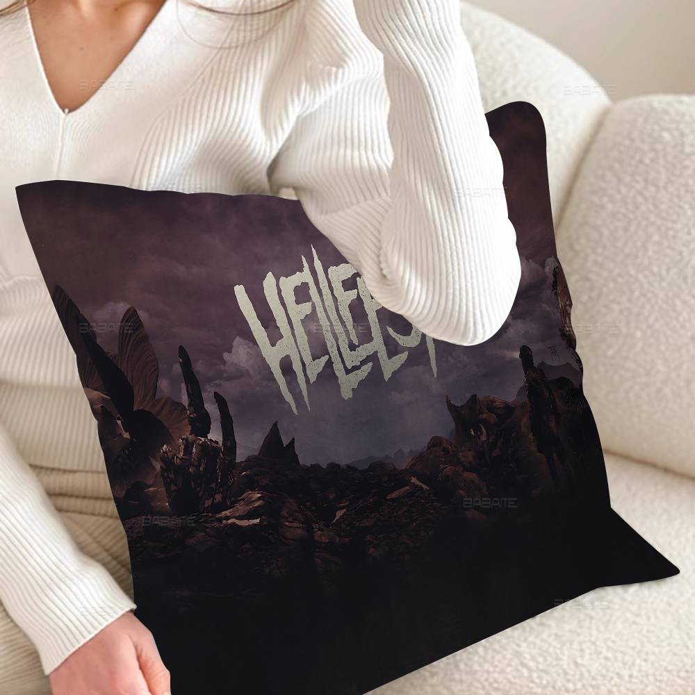 H-Hellfest pillow cover sofa cushion cover home room decoration children gift 12x12Inch