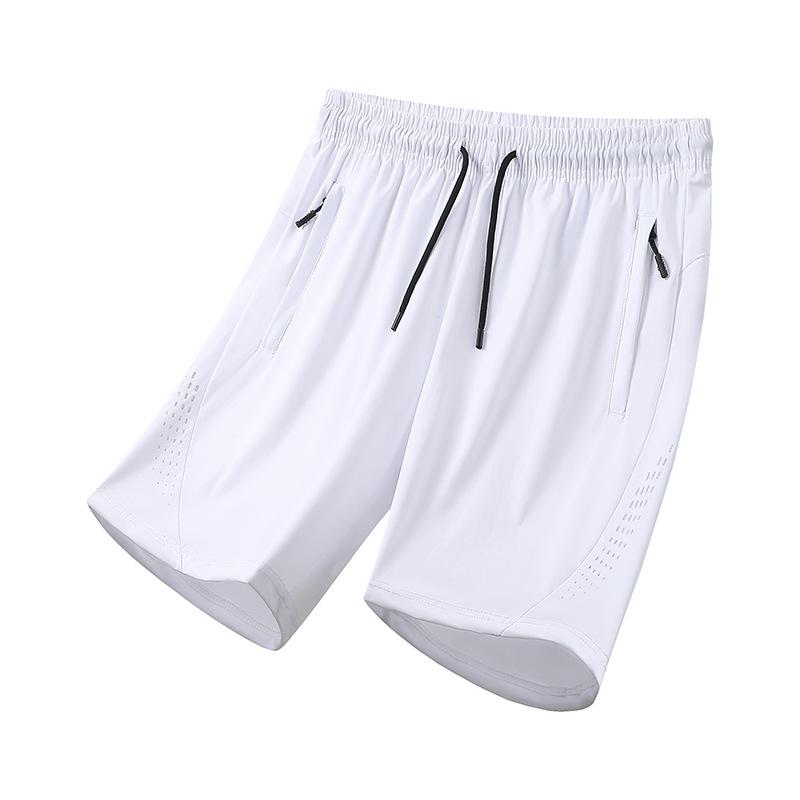 Eis Seide Shorts Herren Sommer Locker Sport Lässig Basketballhose Schnell Trocknend 3/4 Hose