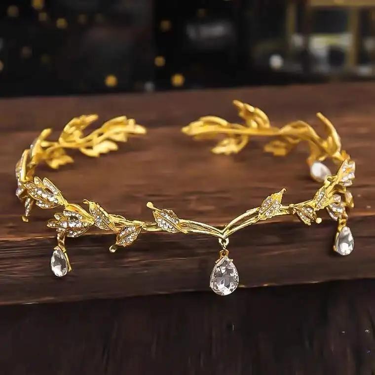 Fashionable and Luxurious Elf Crown Heart-shaped Ethnic Style Forehead Oriental Gentle and Elegant Headband Ladies Birthday Gift