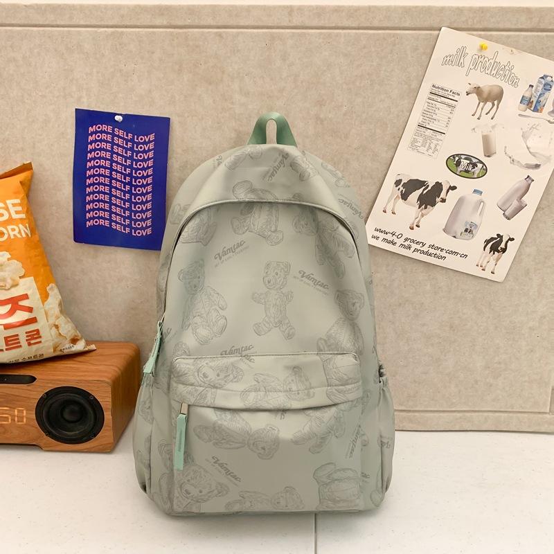 Student Schoolbag New High-value Ins Japanese Love Bear Backpack Casual Cute Pendant Backpack