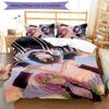 3pcs Nezuko Demon Slayer Kanroji Mitsuri Pattern Bedding Set Duvet Cover Set Includes Duvet Cover &pillowcases,perfect All Season Bedroom Decoration&g