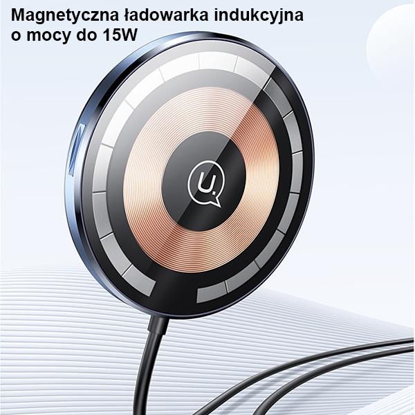 Usams Uchwyt Indukcyjny Us-Cd164 15W 2W1Magnetic Do Kratki Went. Transparent Cd164Dz02