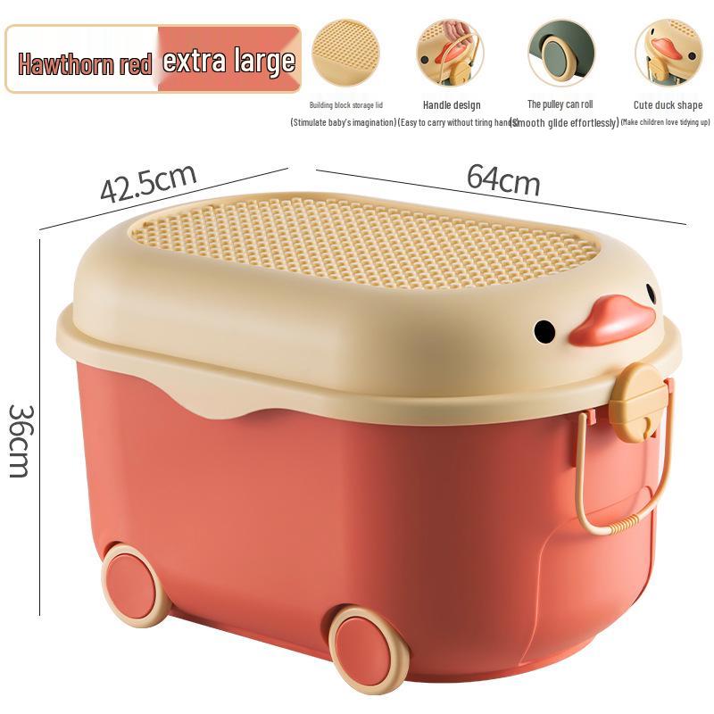 Children's Large Capacity Plastic Storage Box for Toys, Snacks, and Baby Clothes
