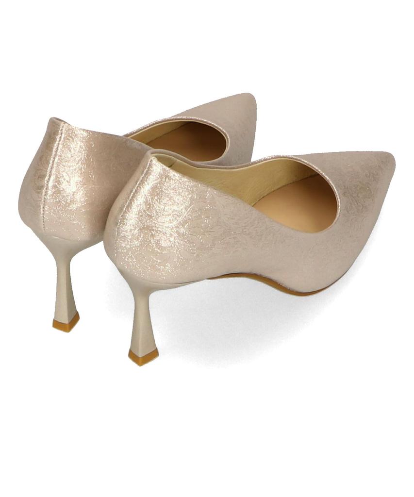 Metallic Pointed MOR109 Cm [Oriental Traffic] Pumps, 7.7cm, Heel, Toe, Party, Wedding, Glitter, Women's, BLUE, 26.0