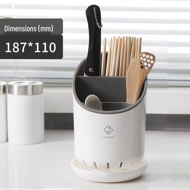 Multifunctional Kitchen Chopstick and Cutlery Holder with Drainer