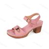 Fashion Retro Roman Style Casual Thick Heel Sandals for Women Summer 2025 New Open Toes Breathable Comfortable Fashion Beach Cool Pumps