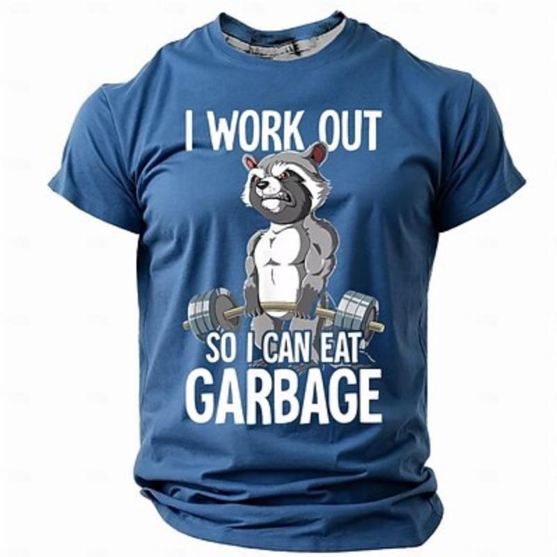Animal Funny Retro Vintage Casual Street Style Men's 3D Print T Shirt Tee Short Sleeve Crew Neck Shirt Spring Summer Clothing