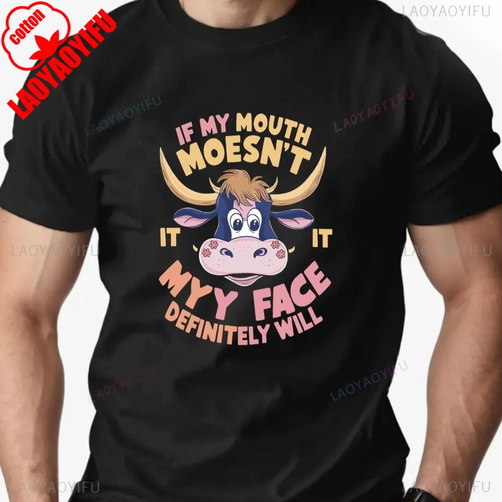

Retro Abstract Face Print Mens TShirt 2025 Cotton Round Neck Streetwear Breathable Summer Tees Cartoon Graphic Fashion Tee 4XL