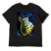 Electric Guitar T-Shirt Anime Figures Oversized T Shirt Blanks Men Clothings