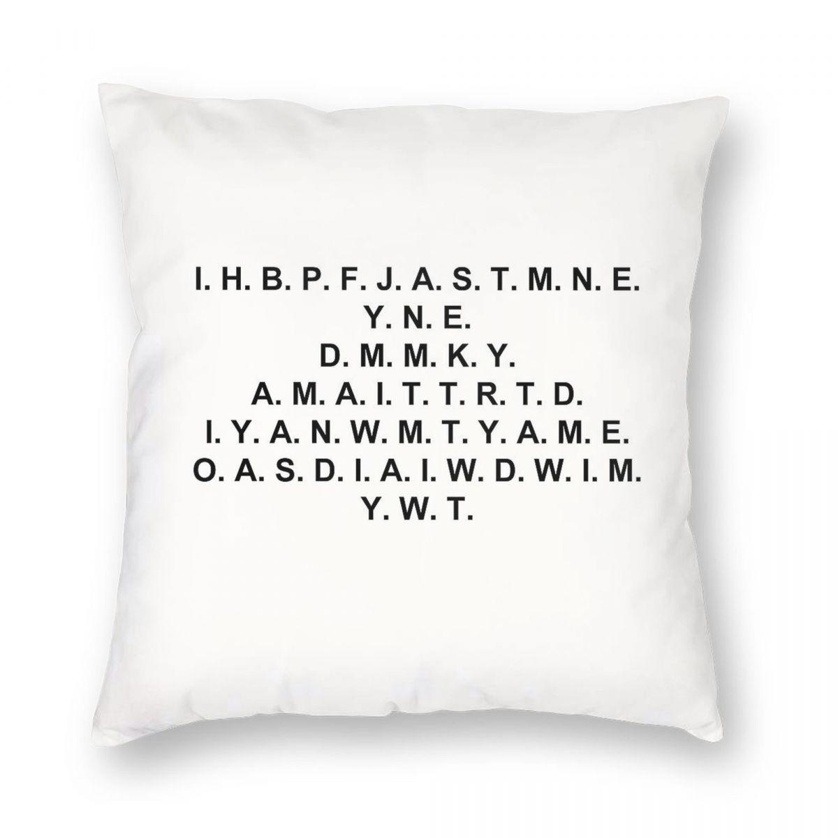 I Have Brought Peace Freedom Justice Square Pillowcase Polyester Linen Velvet Creative Zip Decorative Sofa Seater Cushion Cover 30x30cm