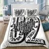 Rock U2 Band Bedding Set Quilt Cover Pillowcase Comforter king Queen Size Boys Adult Duvet Cover Bed Set