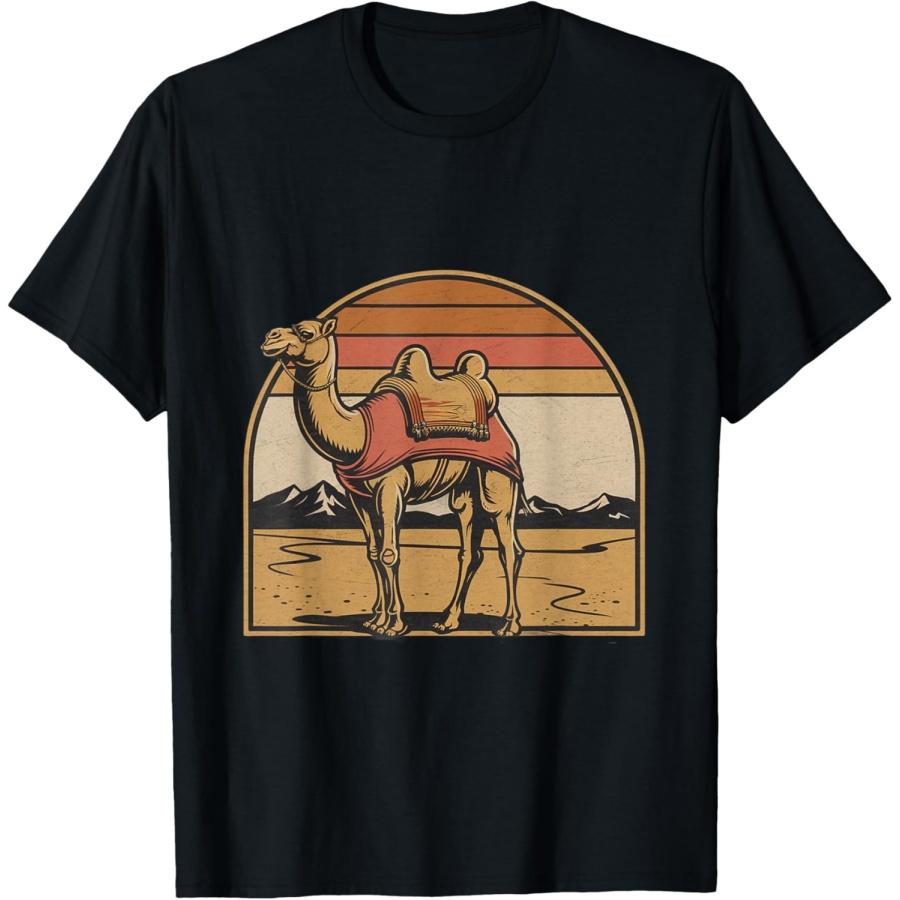 

For Camels Lover Vintage Retro Camel Sign Camel Graphic T-Shirt XXXXXL чёрный