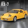 Initial D JDM Mazda RX-7 FC3S Supercar Simulation Diecast & Toy Vehicles Sounds & Light Pull Back Car 1:32 Alloy Model