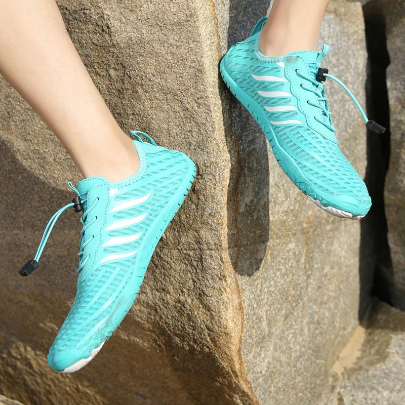 Quick Dry Men's Aqua Sneakers Women Quick Dry Water Sports Shoes Anti-slip Breathable Barefoot Wading Sneakers for Surfing Swimming Canyoning